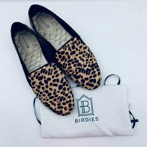 Birdies Starling Loafers in Cheetah Calf Hair